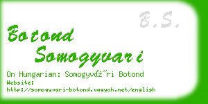 botond somogyvari business card